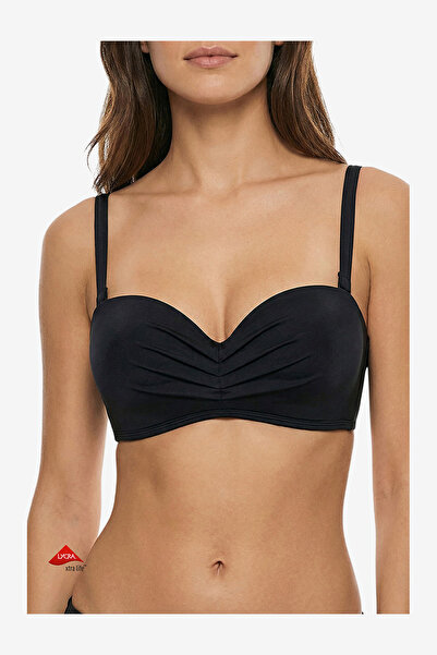 Penti Women Lotus Black Bikini Top