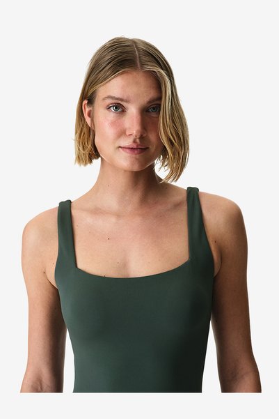 Penti Women Neck Opening Green Swimsuit