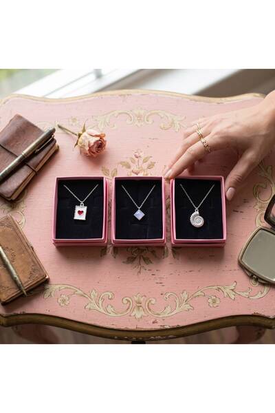 perry accessories 3 Pieces of Tarnish-Resistant Stainless Steel Silver Neckla...