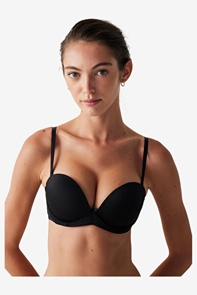 Penti Women Wow Strapless Black Wired Padded Bra