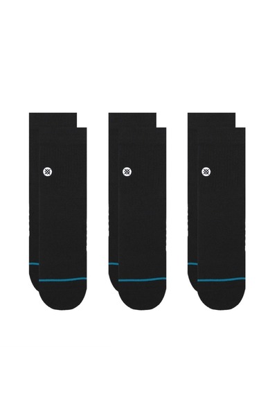 Stance ICON QUARTER Πακέτο 3 τεμαχίων A356A21IQP-BLK Μαύρο M