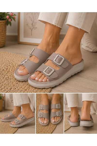 GEZER Anatomical Soft Sole Wide Fit Adjustable Double Buckle Women's Home, Wo...