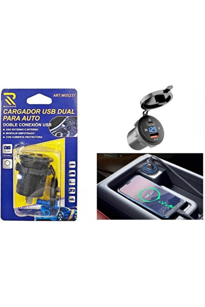 Other Φορτιστής αυτοκινήτου με θύρες: 1xUSB 1xType-C με καλώδιο Type-C Κωδικό...