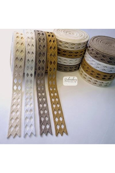 Yıldızan Albemo Baklava Patterned Ribbon Embroidery Model |   Embroidery Acce...