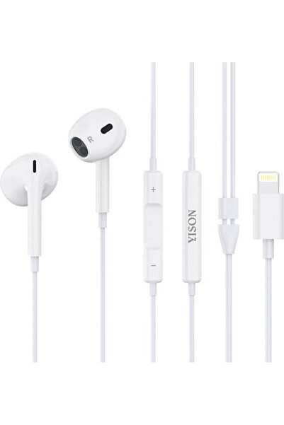 Celebrat X7 Ακουστικά Handsfree με υποδοχή Lightning Λευκά
