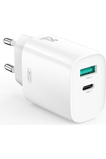 Xo Φορτιστής Χωρίς Καλώδιο με Θύρα USB-A και Θύρα USB-C, 20W Power Delivery, ...
