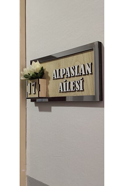 Pleksima Kişiye özel kapı yanı süsü