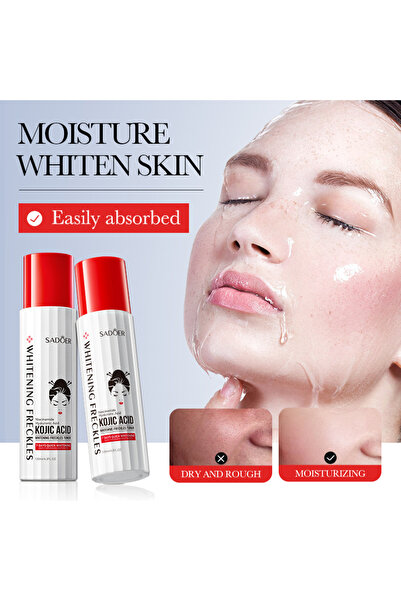 SADOER Kojic Acid Whitening Freckles Removal Toner Korean Skin Care Brighteni...