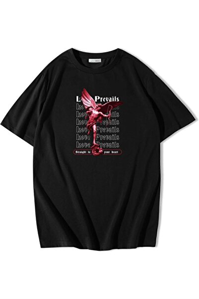 ZOKAWEAR Oversize Love Prevails Love Conquers T-shirt