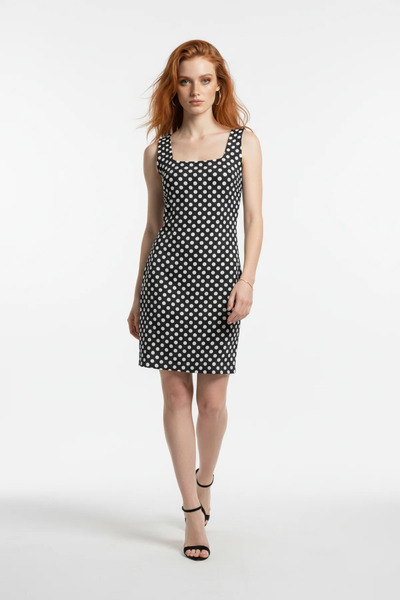 No Matter What Square Neck Polka Dot Mini Dress