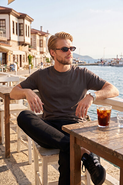 Buratti Pamuklu Relaxed Fit Bisiklet Yaka Basic T Shirt Erkek T SHİRT 5905884