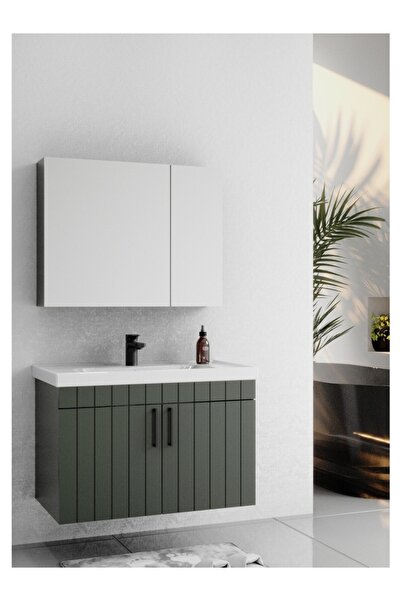 Wons Bathroom Lizbon 80 cm Lake Yeşil Banyo Dolabı