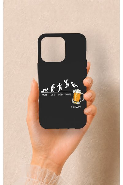 Vip Case حافظة سيليكون منقوشة متوافقة مع هاتف iPhone 13 Pro من Fun Day Friday
