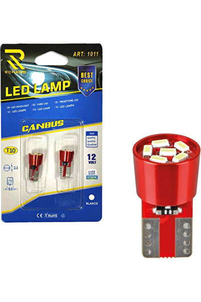 Other Rchang Λάμπες Αυτοκινήτου T10 LED 6500K Ψυχρό Λευκό 12V 2 τεμάχια