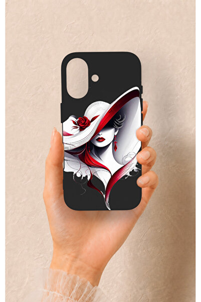Vip Case iPhone 16 Uyumlu Matmazel Desenli Silikon Kılıf