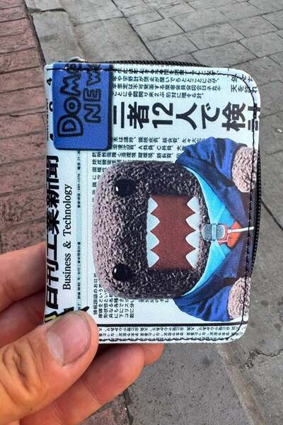 Köstebek White Domo Kun Correspondent Unisex Wallet