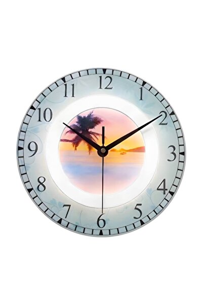 Happy Light 30cm 3 Lights Art Design Led Luminous Clock Wall Art