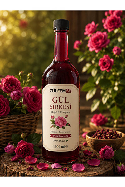 zülfemse Gül sirkesi el yapımı doğal
