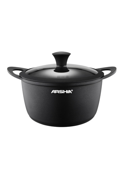 Arshia CO 498 Casserole with Black PTFE Finish & Silicone Lid – Heat-Resistan...