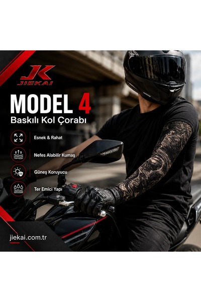 JİEKAİ MOTORCU KOL ÇORABI MODEL - 4 ( ADET FİYATIDIR)
