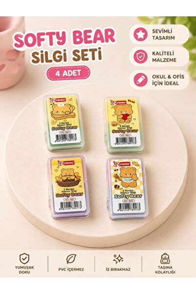 ÖZ KIRTASİYE Capybara Hamur Silgi Renkli (1paket)