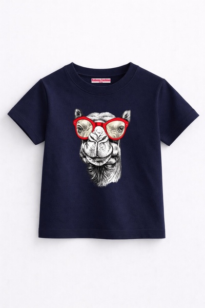Rabona Fashion Cool Camel Red Glasses Kids T-Shirt