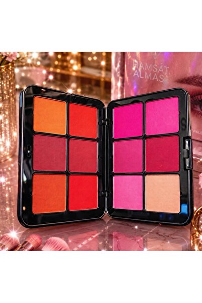 max elegance Multi-Gradient Blush Palette, Combining 12 Colors That Are Harmo...