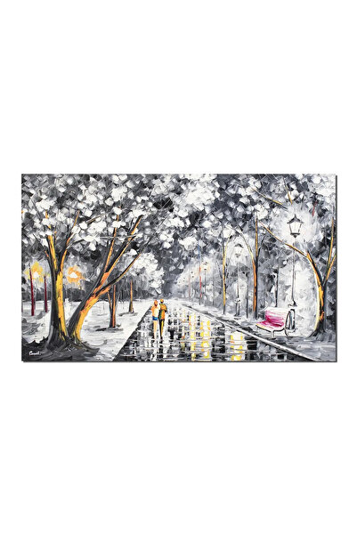 artnova Ръчно рисувана картина, Еднакви по улицата на живота, 100x60см маслен...