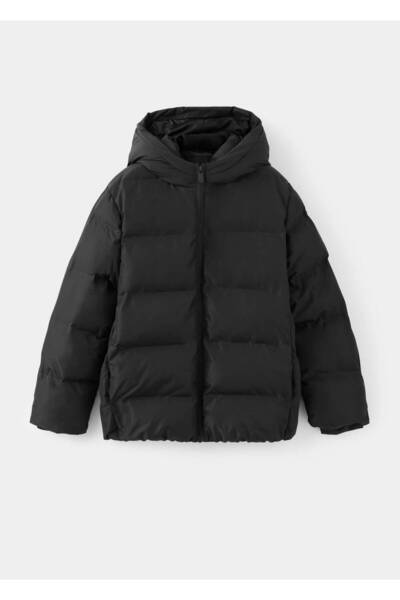 MANGO Kids Kapüşonlu kapitone anorak