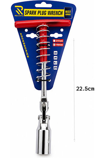 OEM Κλειδί Μπουζί Rchang 16mm με Εύκαμπτο Άξονα και Λαβή Τ W15086