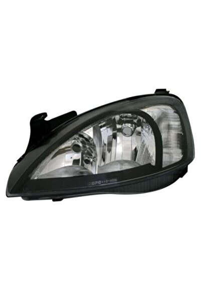 Depo Μπροστινά φώτα για Opel Corsa (2001-2006) - μαύρα, χωρίς λαμπτήρες (H1) ...