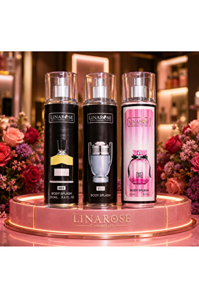 Linarose Linaroz Body Splash Collection - 3 Intense Scents in One Package