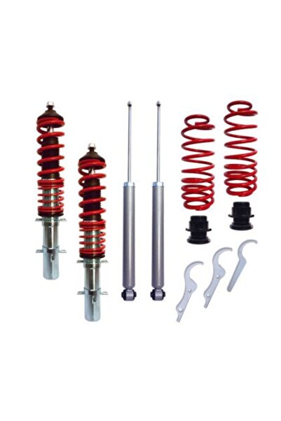 Jom Ρυθμιζόμενη ανάρτηση Vw Golf 4 / Bora / Audi A3 8L (1996-2003) - κόκκινο ...