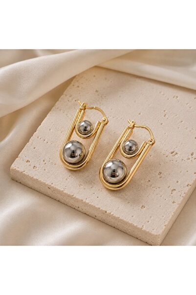 ELORRASS Gold silver 14 k kaplama küpe