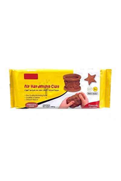 FWM Premium Terracotta Air Hardening Clay (1000g) – Non-Toxic, Gluten-Free Mo...