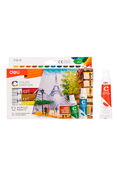 Deli Vopsele Acrilice 12 Culori 12ml