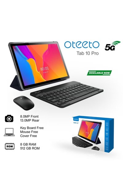 OTEETO K10 10.1" IPS LCD 1280x800PIXEL, ANDRIOD 14, OCTA CORE 1.6GHZ,6000MAH,...