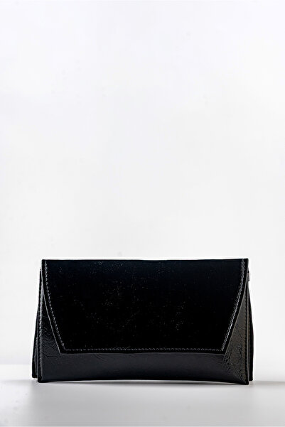 Tecer Bag Kadın Parlak Mini Zarf Çapraz Askılı Clutch Çanta