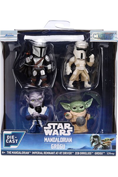 Simba Jada Star Wars Mandalorian și Grogu Set de 4 figurine metalice 4cm