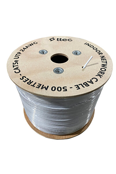 Universal كابل شبكة TTEC KBL-CAT5e-24CCA/IN500B 500MT U/UTP CAT5e من البولي ف...