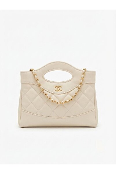 silora Luxury Handbag with Gold-Tone Captain Style