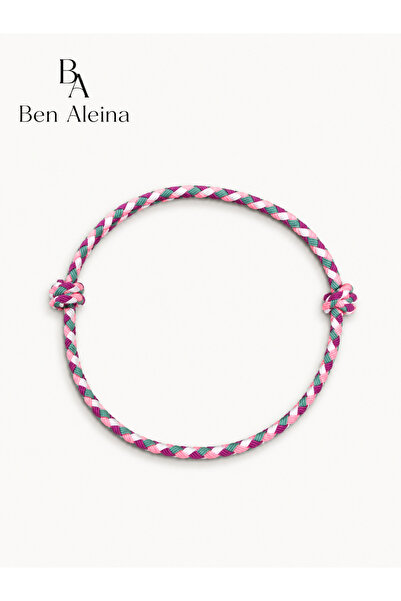 Ben Aleina حلقات الكاحل بألوان قوس قزح، ألوان وردية وبنفسجية، حلقات كاحل سميكة