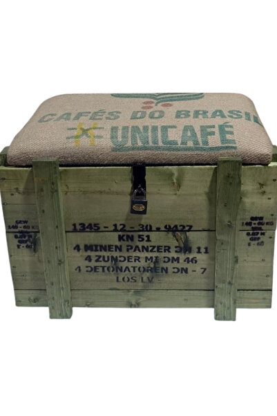 maker ticaret Dekoratif sandıklı puf mühimmat sandığı imitasyon makyaj pufu h...