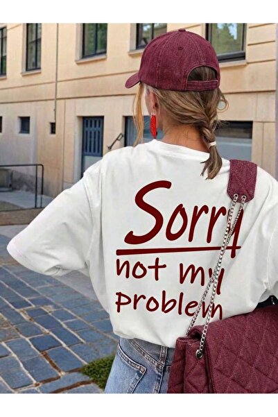 SVART WEAR Sorry Printed Oversize Crew Neck Summer T-Shirt