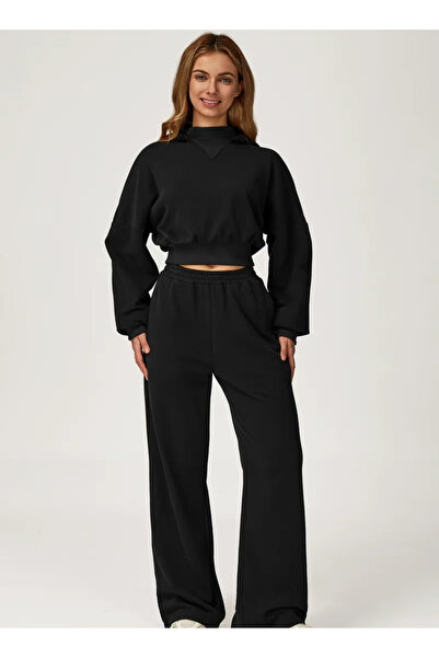 KAWN High Waist Oversized Wide Leg Joggers