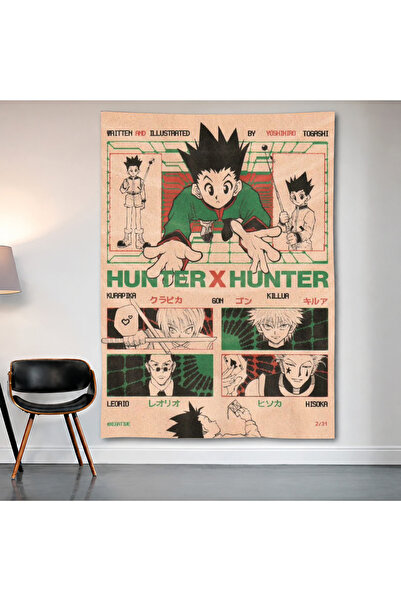 Geek Cultcha Hunter × Hunter Manga Wall Covering Wall Tapestry First Quality ...