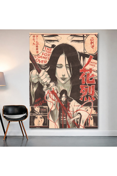 Geek Cultcha Attack on Titan Mikasa Ackerman Wall Covering Wall Tapestry Firs...