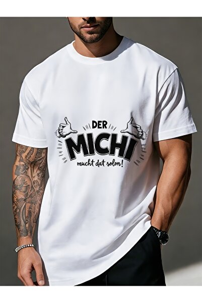 212ZTD Der Michi Macht Dat Solon! German Humor Cotton Men Spring Summer Tees ...