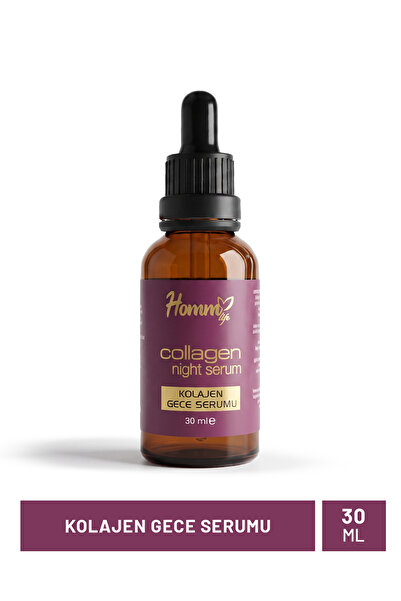homm Night Care Serum Containing Collagen for Intensive Moisture and Skin Car...