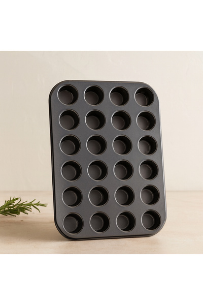 magicool Mini 24-Cavity Metal Muffin Mold (Diameter 4 Cm, 26.5X35 cm)